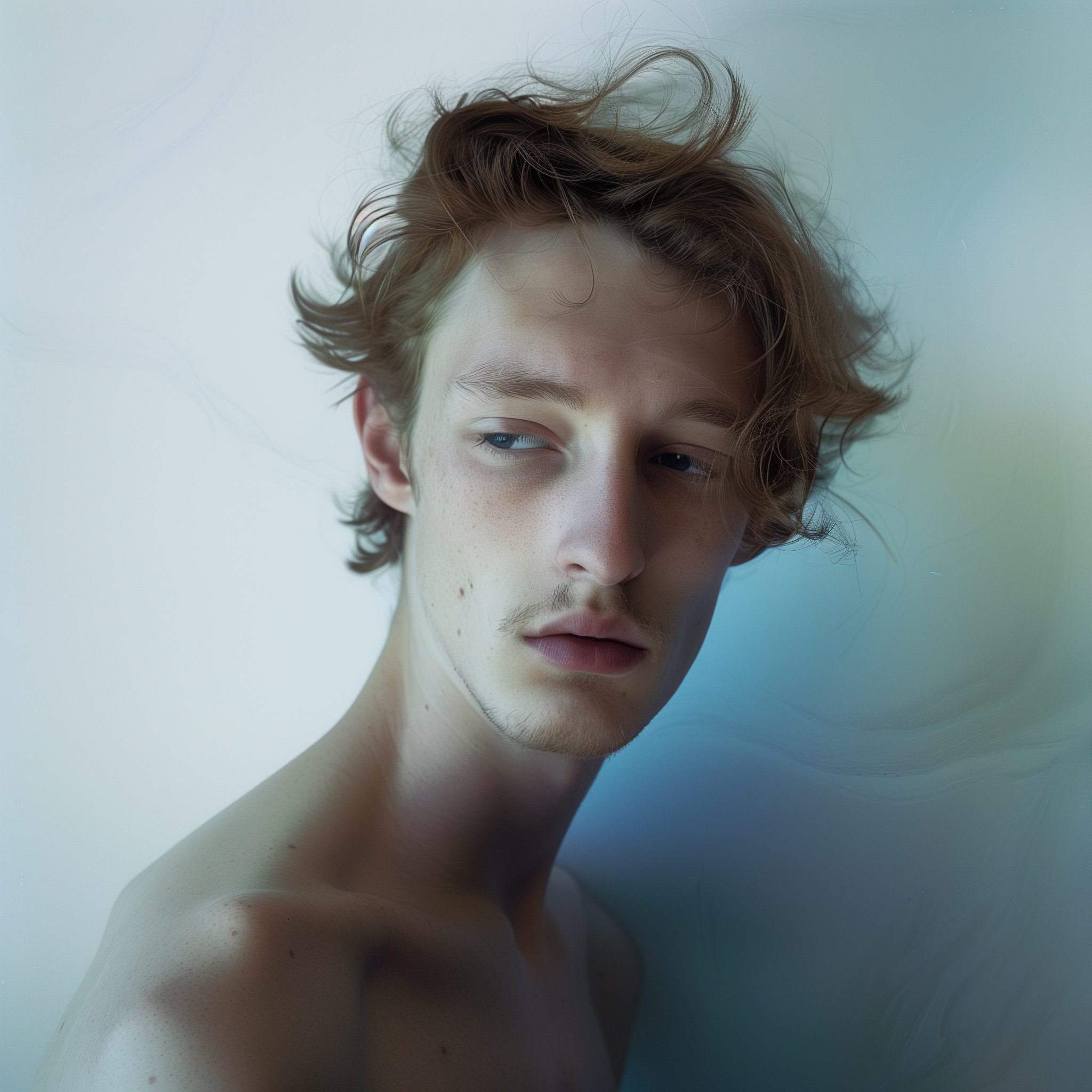 fotoportret van een jonge man met Ai