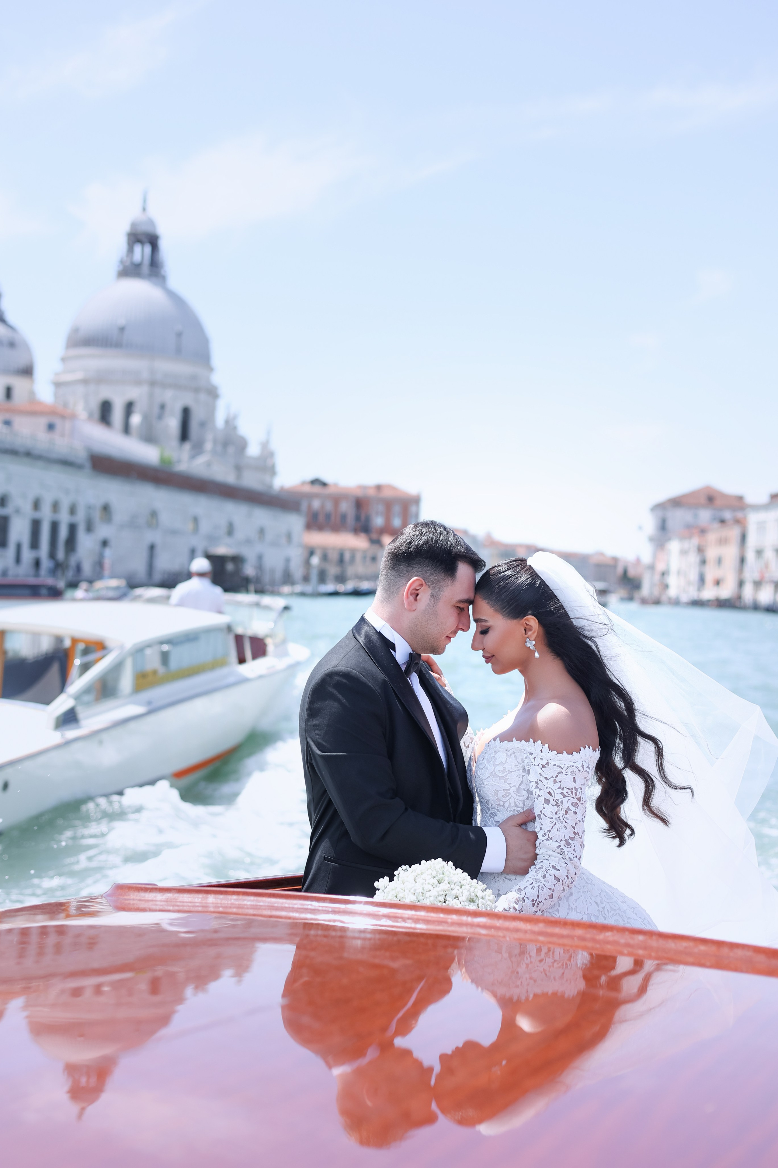 Luxury water taxi arrival at Aman Venice