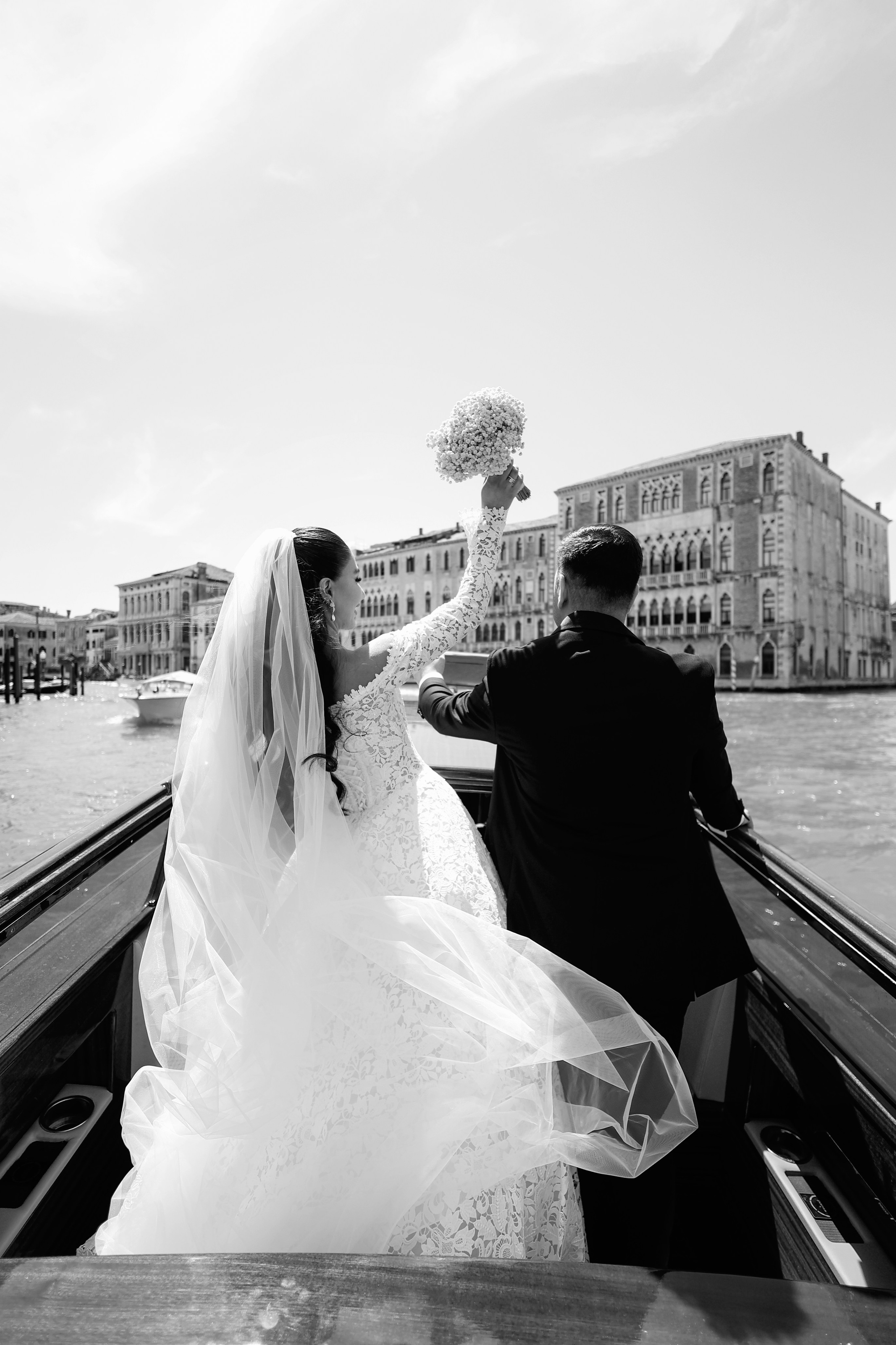 Luxury water taxi arrival at Aman Venice