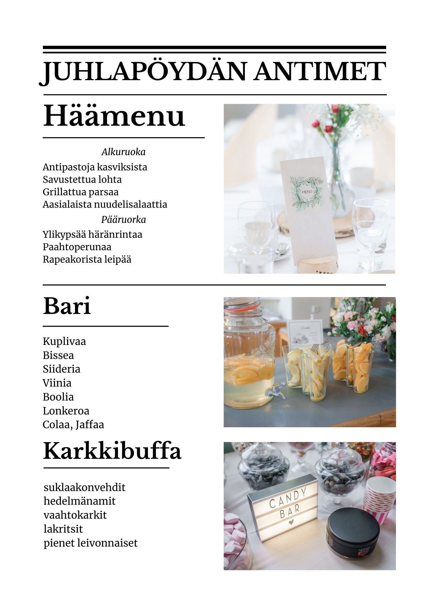 Häätuotteet