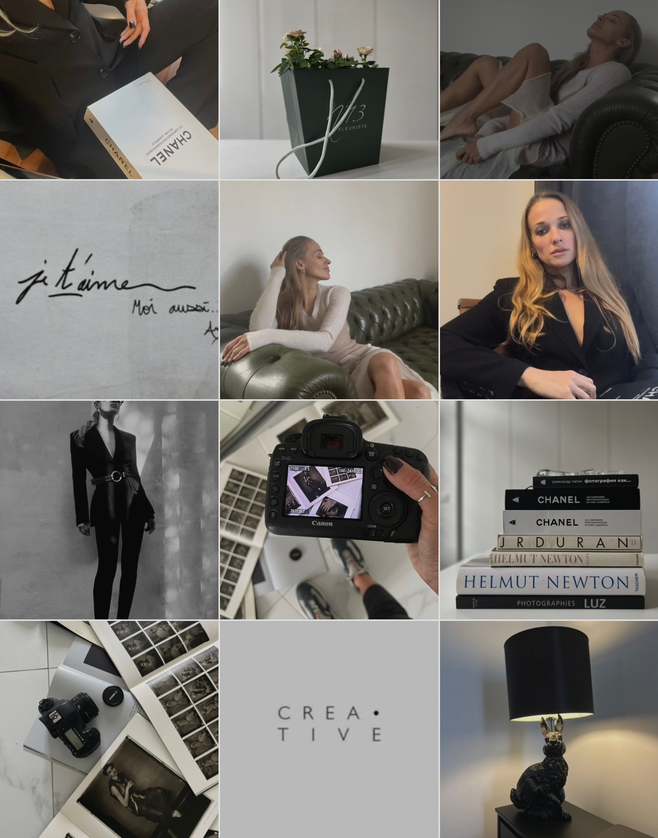 planche de contenu lifestyle professionnel, entrepreneuriat, travail créatif et style