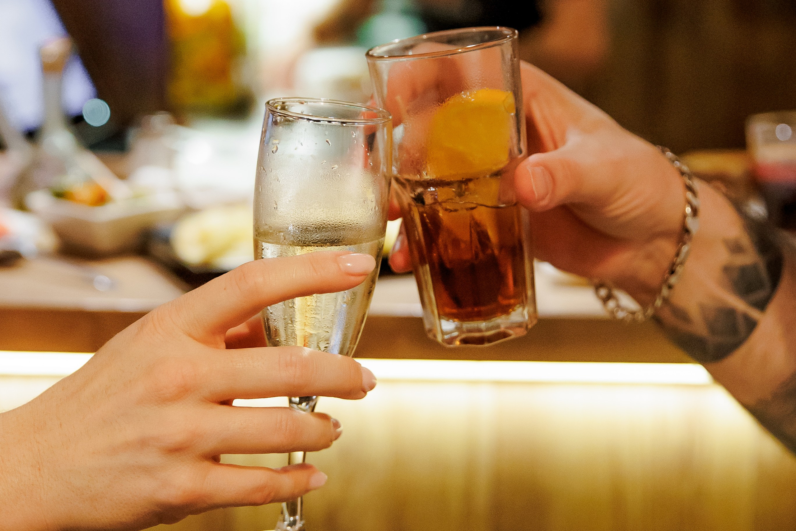 Vermut and cava in a bar in Barcelona