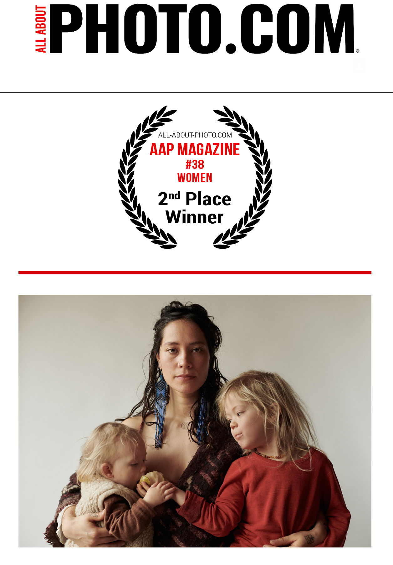 Een van de beste portretfotografen in Brussel en Amsterdam, 2e plaats in het magazine All about Photo
