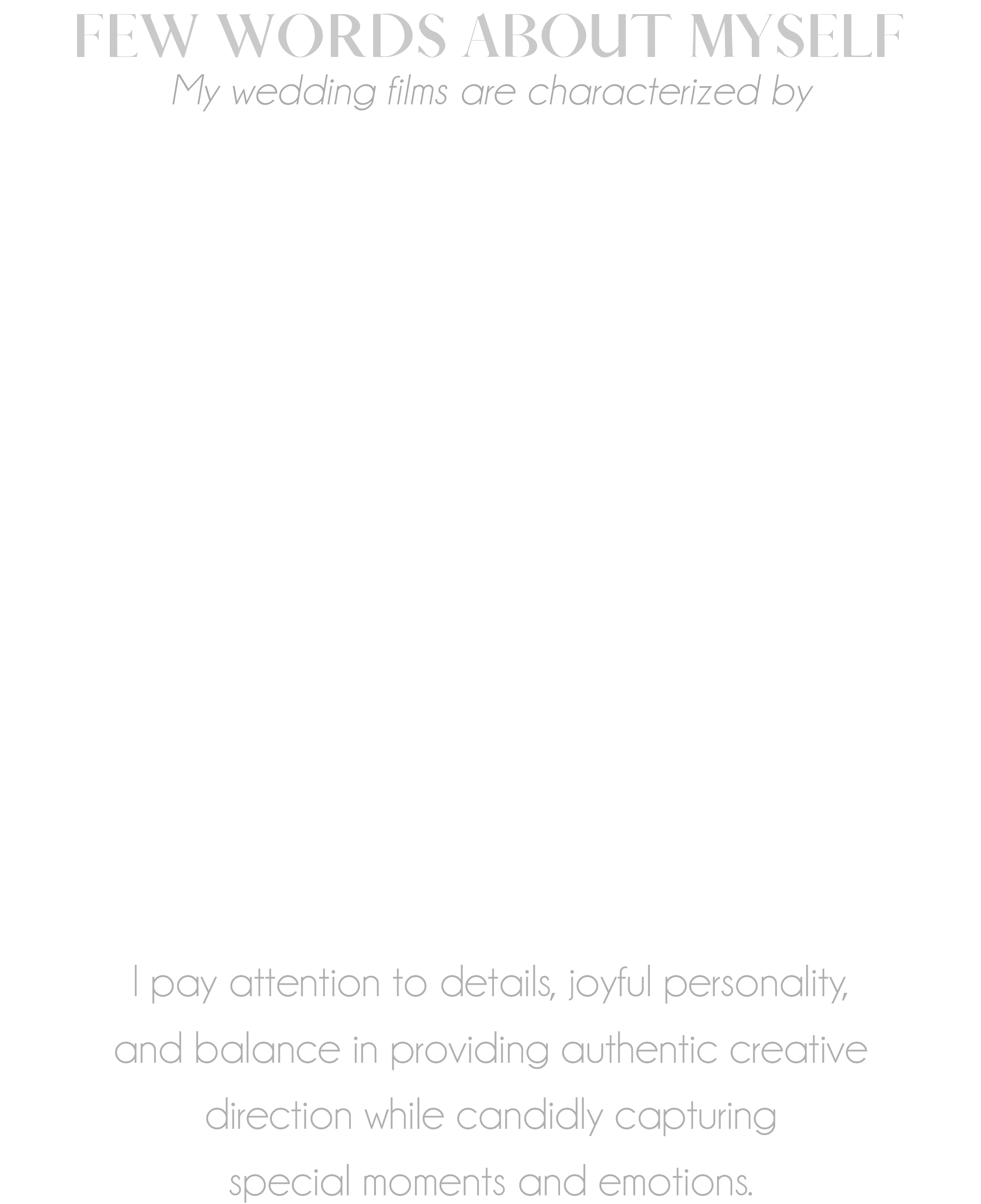 ALEX ZARIES, WEDDING VIDEOGRAPHER