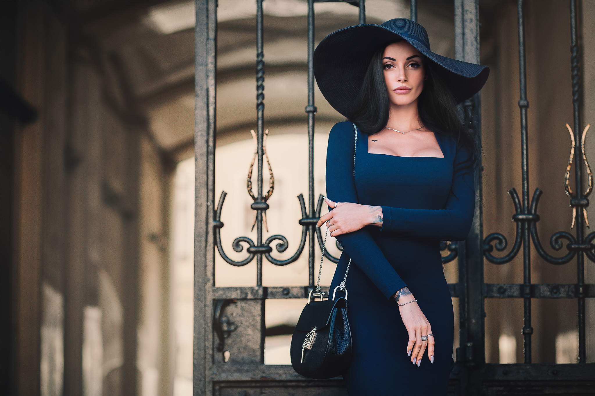 with a famous alternative model Anya Sugar in front of her home in Saint Petersburg