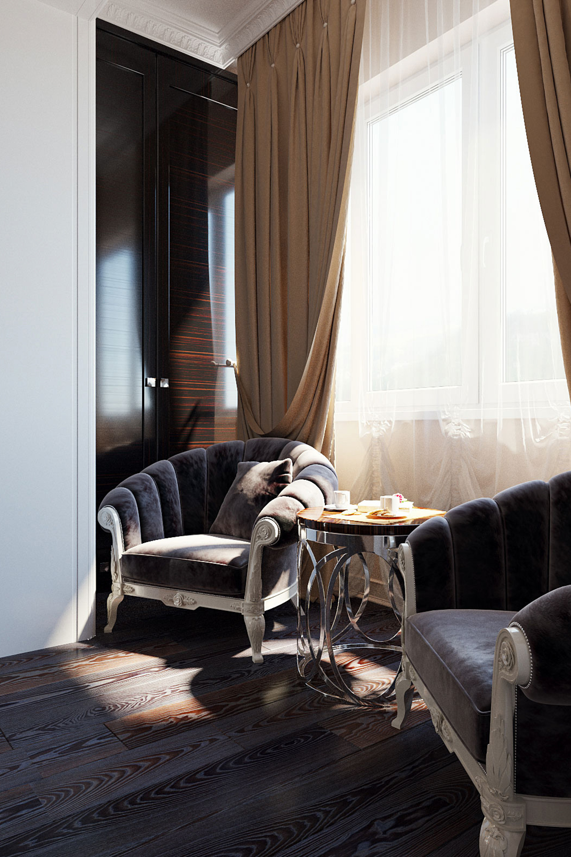 Квартира в стиле ар деко 90 м². г. Саратов