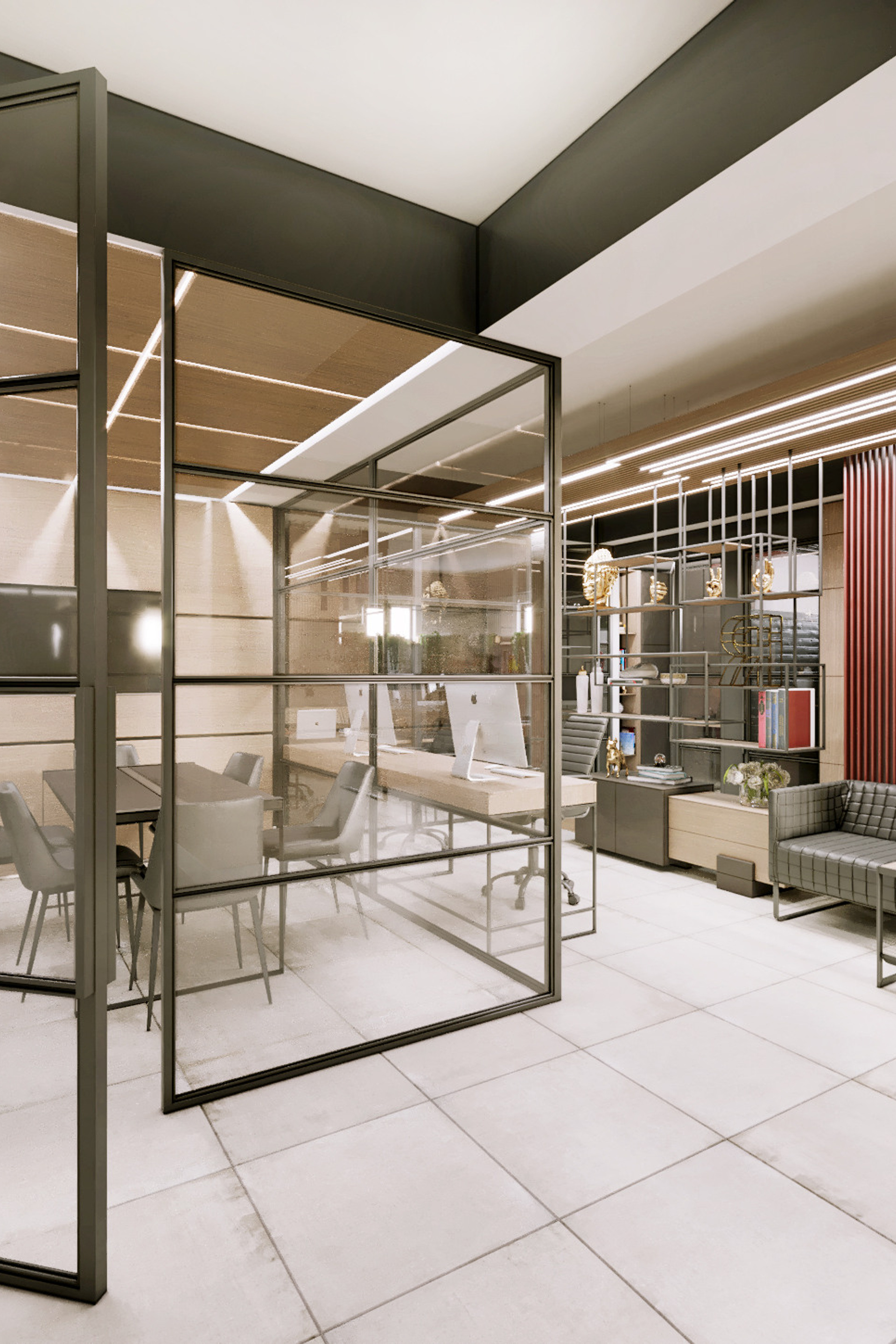 Дизайн ИНТЕРЬЕРА. Как работают IT-шники? офис 85 м²