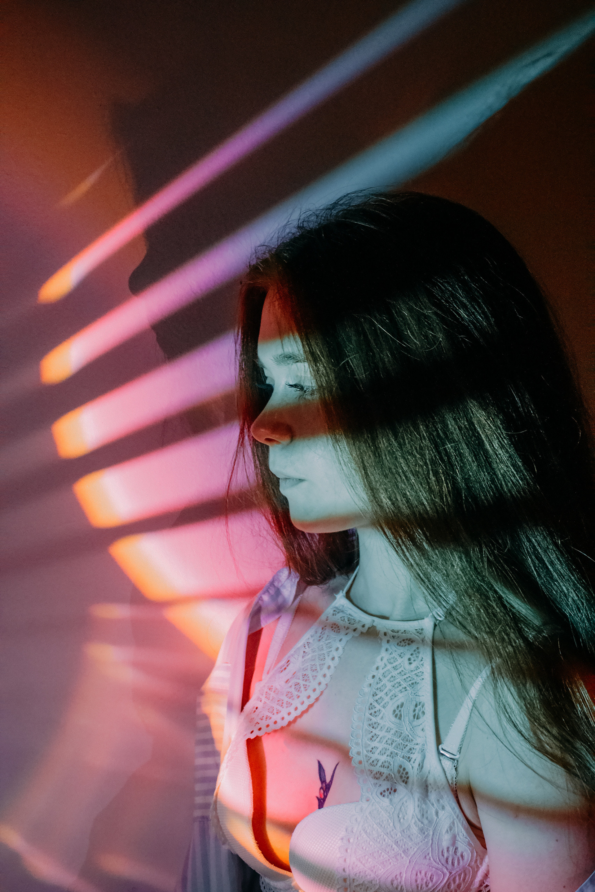 Цветной свет и жалюзи