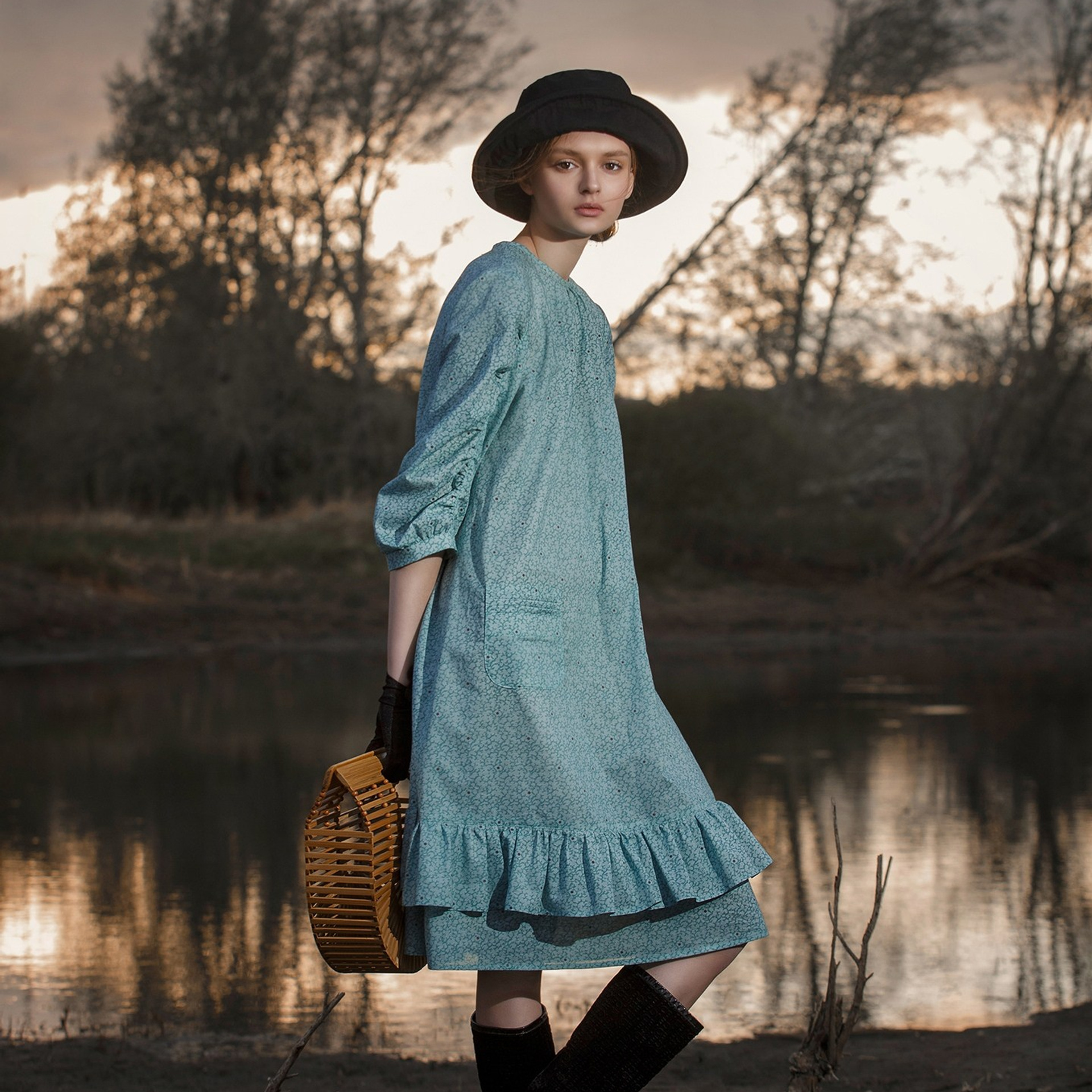 Séance photo pour la collection automnale de la créatrice Irina Kostenko