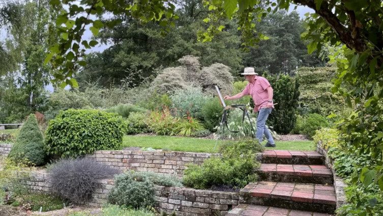 BBC: Ukrainian artist starts residency at Suffolk garden. Andriy Nekrasov artist