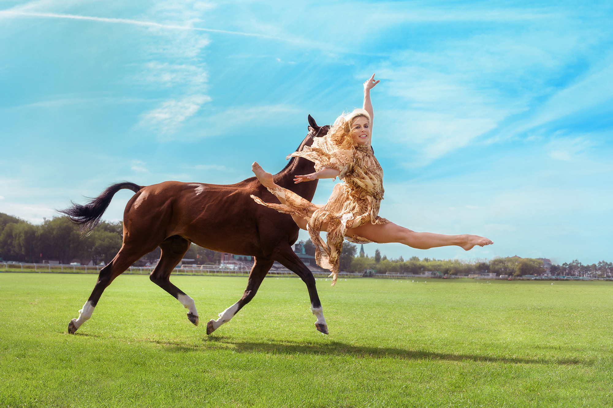 Process — a ballerina and a horse