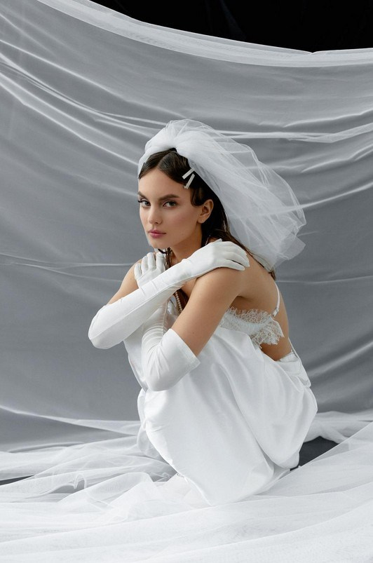 Contemporary female portrait with artistic lighting