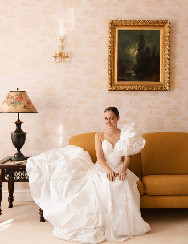 Emotional portrait with timeless wedding aesthetics