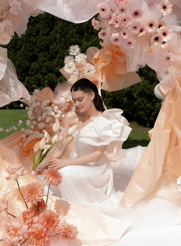 Softly lit wedding moment with natural emotion