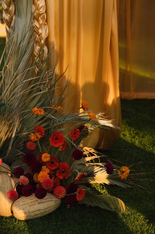 Cinematic wedding portrait with contemporary mood