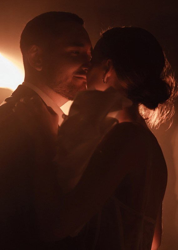 Sophisticated portrait of a stylish couple