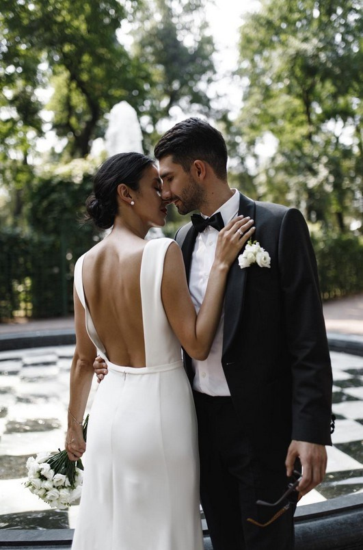 Couple silhouetted against Mallorca sunset