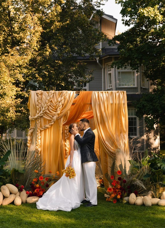 Intimate embrace in soft, neutral tones