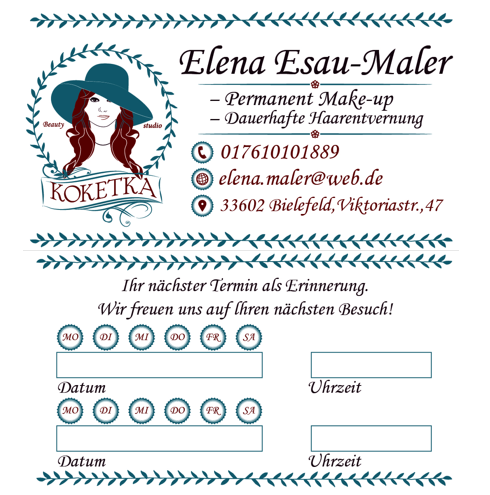 Визитки. Рекламное агентство в Германии