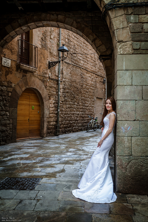 Свадебная фотосессия в Бланес. Фотограф в Барселоне Испании Маслик Юлия