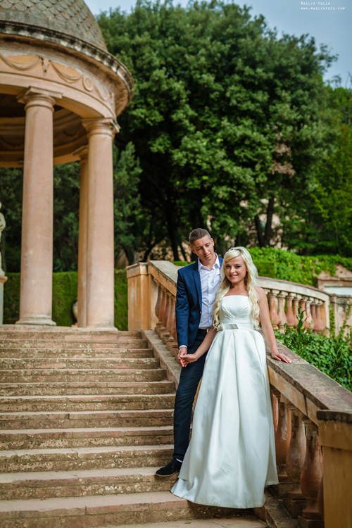 Фотосессия в парке Барселоны. Фотограф в Барселоне Испании Маслик Юлия