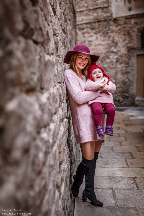 Sesión de fotos de invierno en Barcelona. Fotógrafo en Barcelona  Maslik Yulia