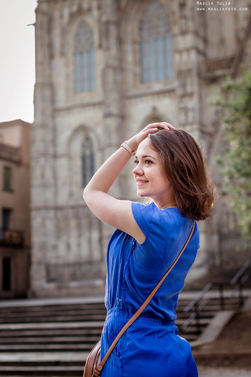 Paseo fotográfico relajado en Barcelona. Fotógrafo en Barcelona  Maslik Yulia