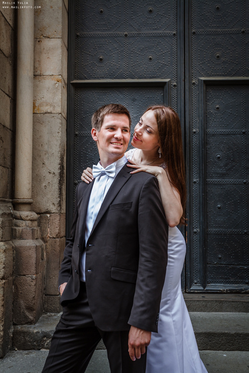 Свадебная фотосессия в Бланес. Фотограф в Барселоне Испании Маслик Юлия