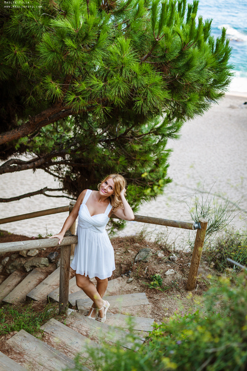 Przyjemna sesja zdjęciowa w Barcelonie. Fotograf w Barcelonie Hiszpanii Maslik Yulia