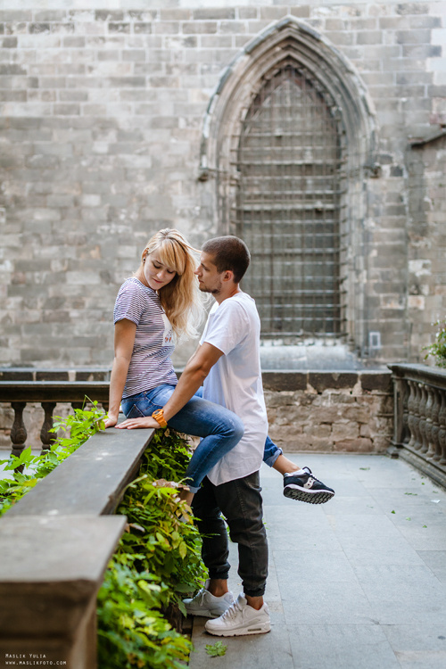 Динамичная фотосессия в Барселоне. Фотограф в Барселоне Испании Маслик Юлия