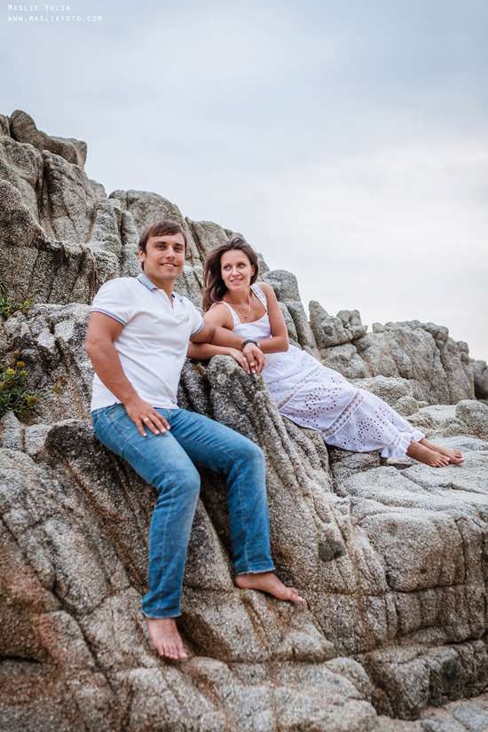 Sea photo session in Tossa de Mar. Photographer in Barcelona Spain Maslik Yulia