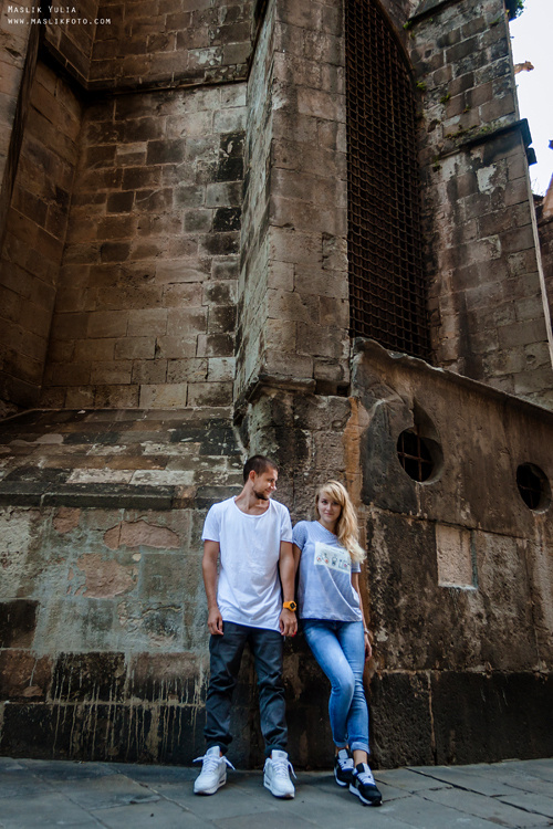 Динамичная фотосессия в Барселоне. Фотограф в Барселоне Испании Маслик Юлия