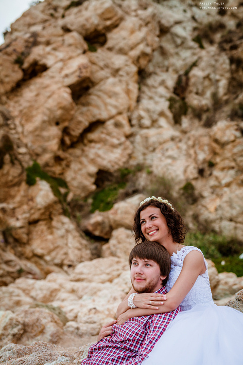 Sesja ślubna w Badalonie, Catalonia. Fotograf w Barcelonie Hiszpanii Maslik Yulia