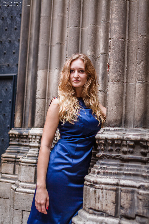 Pierwsza wspólna sesja zdjęciowa w Barcelonie. Fotograf w Barcelonie Hiszpanii Maslik Yulia