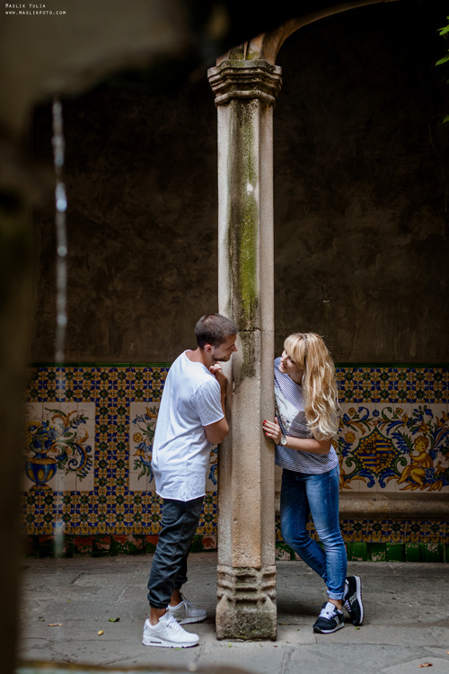 Динамичная фотосессия в Барселоне. Фотограф в Барселоне Испании Маслик Юлия