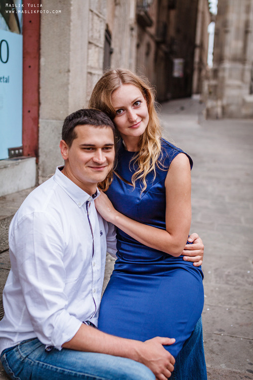 Pierwsza wspólna sesja zdjęciowa w Barcelonie. Fotograf w Barcelonie Hiszpanii Maslik Yulia