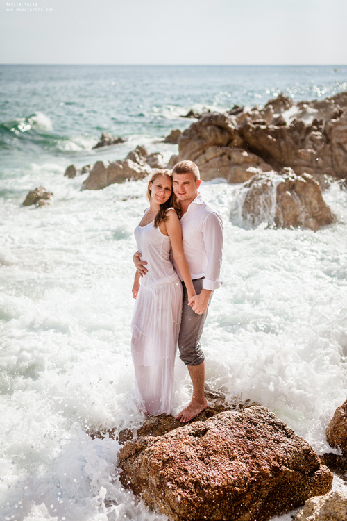 Wieczorna sesja zdjęciowa w Lloret de Mar. Fotograf w Barcelonie Hiszpanii Maslik Yulia