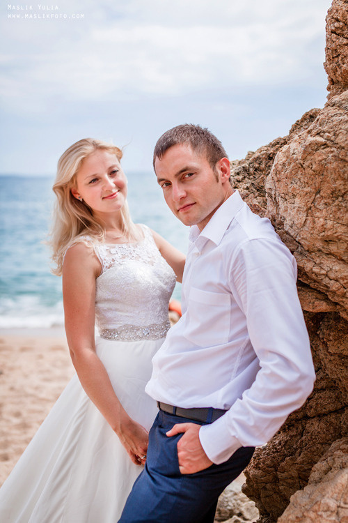 Дождливая фотосессия в Барселоне. Фотограф в Барселоне Испании Маслик Юлия