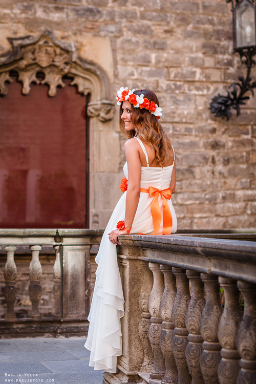 Sesión de fotos de boda en Badalona. Fotógrafo en Barcelona  Maslik Yulia