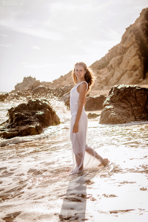 Wieczorna sesja zdjęciowa w Lloret de Mar. Fotograf w Barcelonie Hiszpanii Maslik Yulia