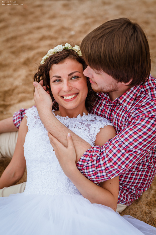 Sesja ślubna w Badalonie, Catalonia. Fotograf w Barcelonie Hiszpanii Maslik Yulia