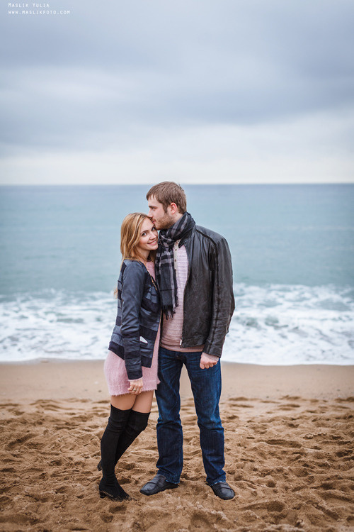 Sesión de fotos de invierno en Barcelona. Fotógrafo en Barcelona  Maslik Yulia
