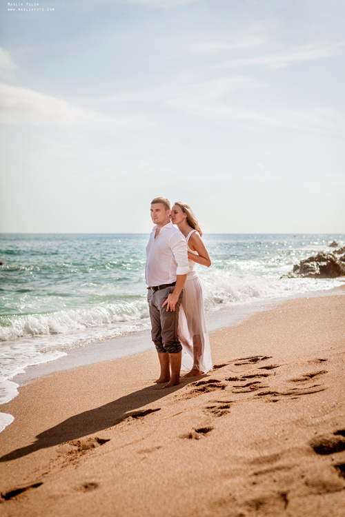 Wieczorna sesja zdjęciowa w Lloret de Mar. Fotograf w Barcelonie Hiszpanii Maslik Yulia