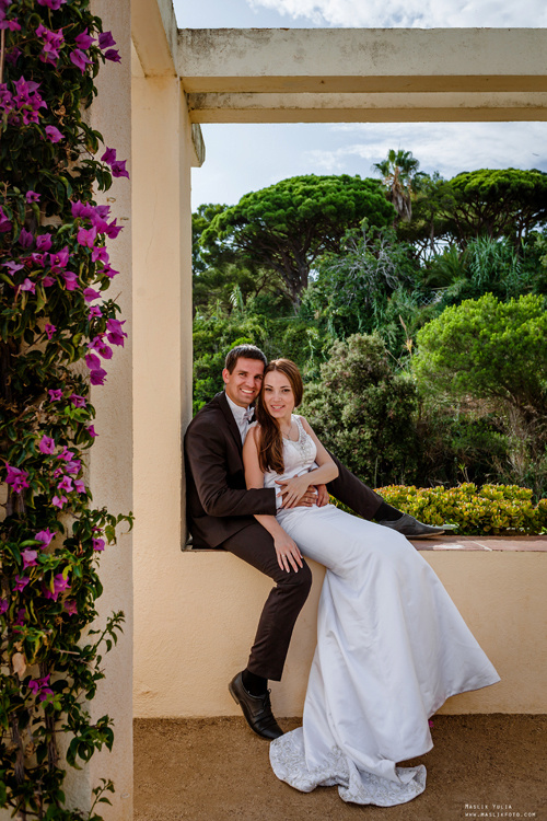 Свадебная фотосессия в Бланес. Фотограф в Барселоне Испании Маслик Юлия