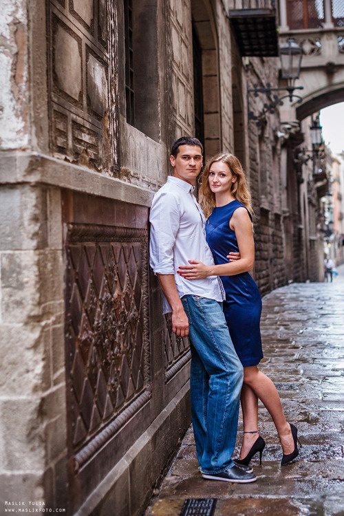 Pierwsza wspólna sesja zdjęciowa w Barcelonie. Fotograf w Barcelonie Hiszpanii Maslik Yulia