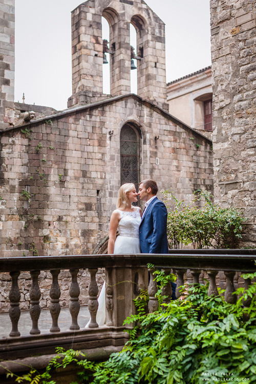 Дождливая фотосессия в Барселоне. Фотограф в Барселоне Испании Маслик Юлия