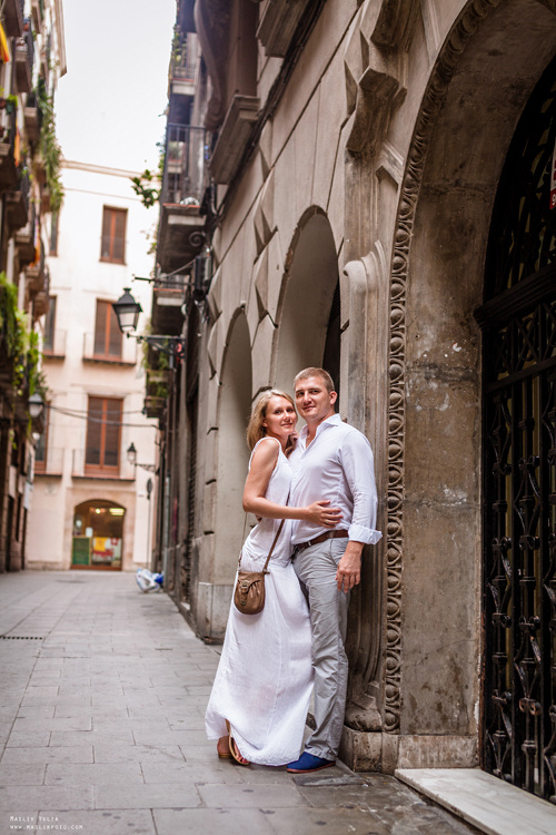 Wieczorna sesja zdjęciowa w Lloret de Mar. Fotograf w Barcelonie Hiszpanii Maslik Yulia