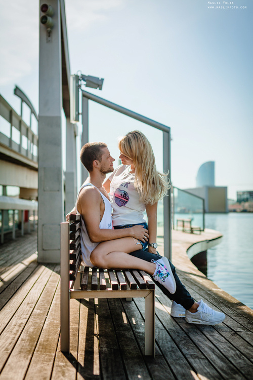 Динамичная фотосессия в Барселоне. Фотограф в Барселоне Испании Маслик Юлия