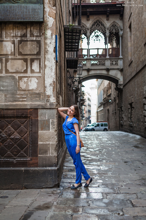 Paseo fotográfico relajado en Barcelona. Fotógrafo en Barcelona  Maslik Yulia