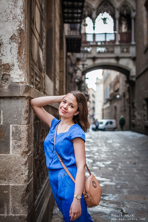 Paseo fotográfico relajado en Barcelona. Fotógrafo en Barcelona  Maslik Yulia